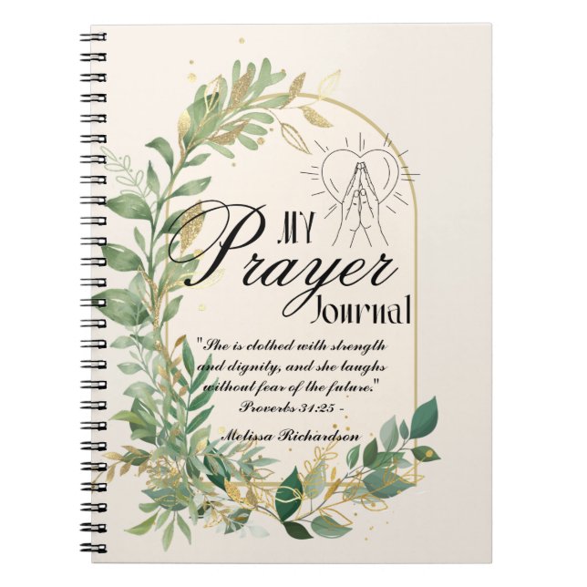 Kvinnor i Mission Pastor Maka Prayer Journal Anteckningsbok (Framsidan)
