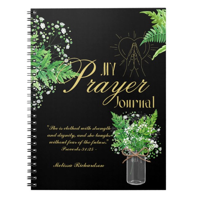 Kvinnor i Mission Pastor Maka Prayer Journal Anteckningsbok (Framsidan)