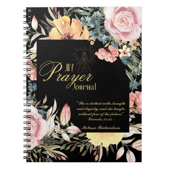 Kvinnor i Mission Pastor Maka Prayer Journal Anteckningsbok (Framsidan)