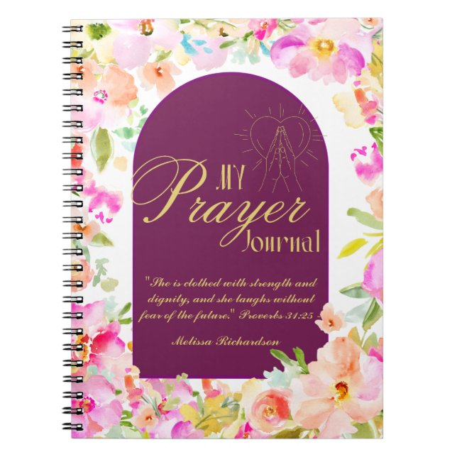 Kvinnor i Mission Pastor Maka Prayer Journal Anteckningsbok (Framsidan)