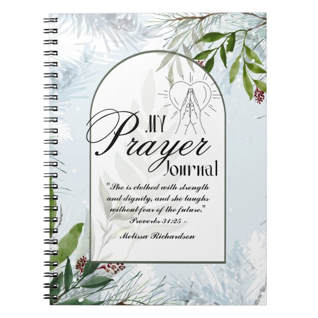 Kvinnor i Mission Pastor Maka Prayer Journal Anteckningsbok (Framsidan)