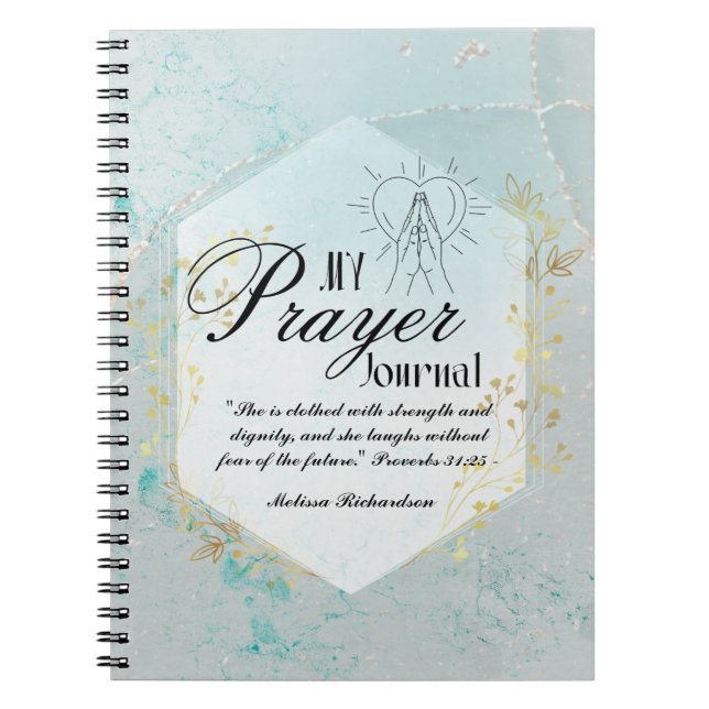 Kvinnor i Mission Pastor Maka Prayer Journal Anteckningsbok (Framsidan)