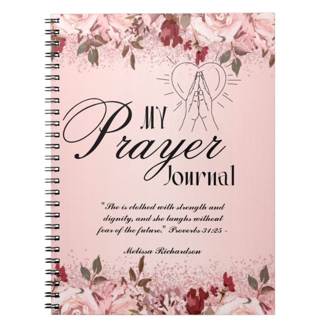 Kvinnor i Mission Pastor Maka Prayer Journal Anteckningsbok (Framsidan)