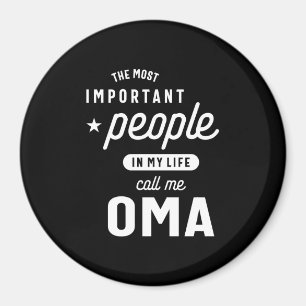 Kvinnor i mitt liv kallar mig Oma Gift Magnet