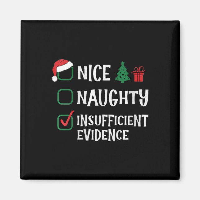 Kvinnor i Nice - stel brist på bevis Christma Magnet (Framsidan)