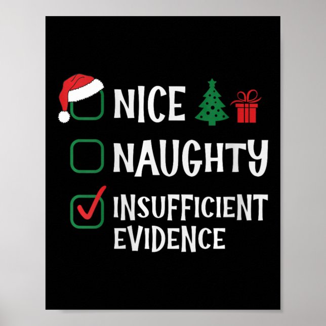 Kvinnor i Nice - stel brist på bevis Christma Poster (Framsidan)