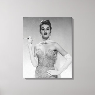 Kvinnor i nöd canvastryck