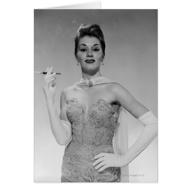 Kvinnor i nöd hälsningskort (Framsidan)