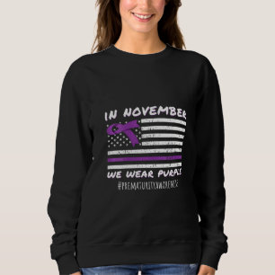 Kvinnor i november Vi Bära Lila Prematura Awarene T Shirt