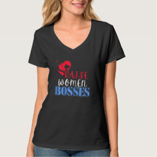 Kvinnor i Oberoende, rödvit och blå empowe T Shirt