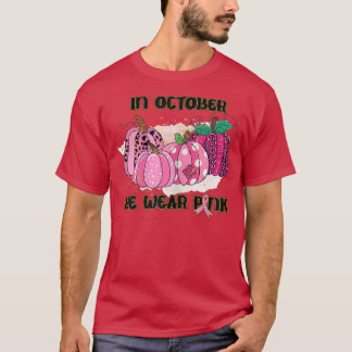 Kvinnor i oktober Bäror vi Rosa bröstcancer i  T Shirt