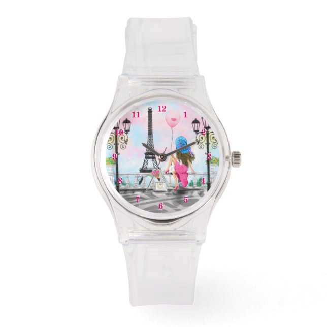 Kvinnor i Paris Eiffel Torn Watch Gift Armbandsur (Framsida)