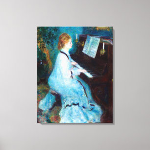 Kvinnor i Piano Canvastryck