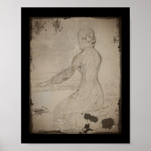 Kvinnor i Piano (Dam Vid Piano) Poster