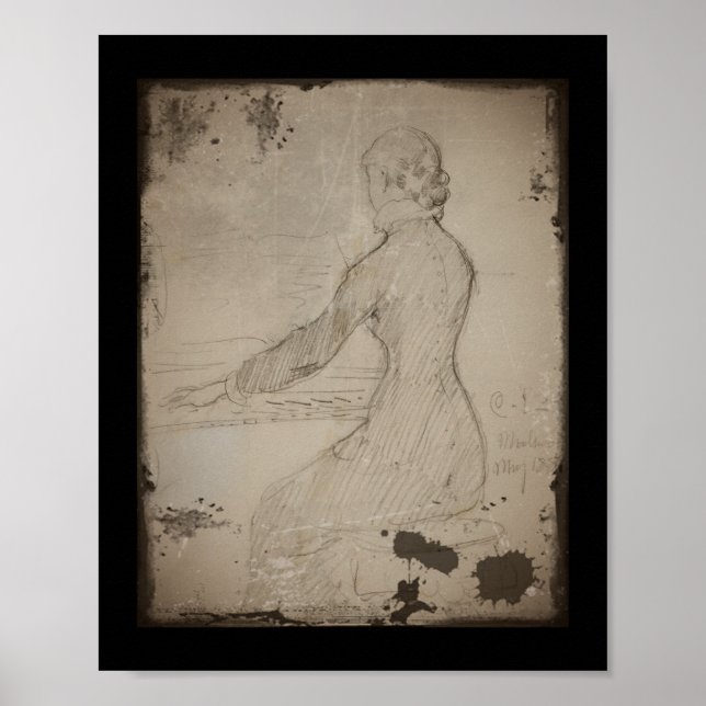 Kvinnor i Piano (Dam Vid Piano) Poster (Framsidan)