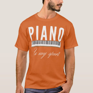 Kvinnor i Piano Music Tangentbord Musical Instrume T Shirt