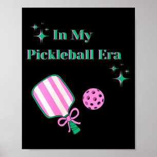 Kvinnor i pickleball-eran coquette rolig picklebal poster