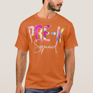 Kvinnor i PreK Squad Tie Dye Back to school uppska T Shirt