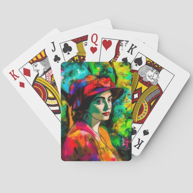 Kvinnor i Red Hat Casinokort (Baksidan)