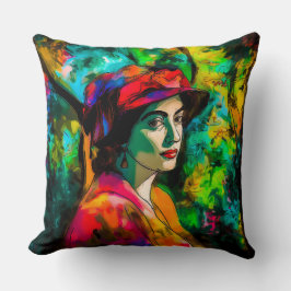 Kvinnor i Red Hat Kudde