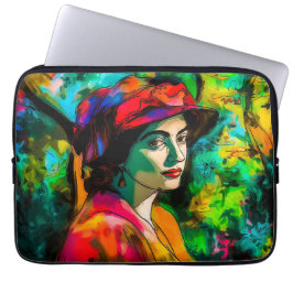 Kvinnor i Red Hat Laptop Fodral
