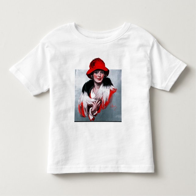 Kvinnor i Red Hat T-shirt (Framsida)