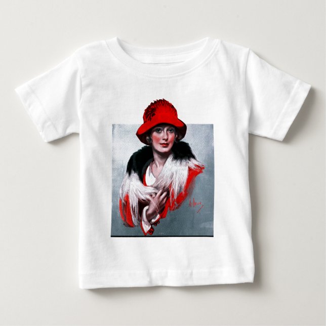 Kvinnor i Red Hat T Shirt (Framsida)