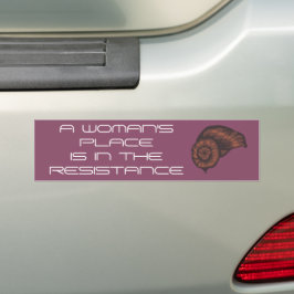 Kvinnor i resistans Anpassningsbar Bumper Sticker Bildekal