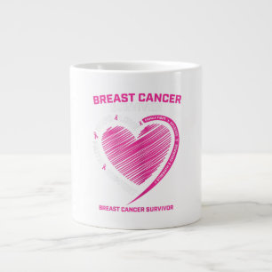 Kvinnor i Rosa Bröstcancer överlevande ger kvinnor Jumbo Mugg