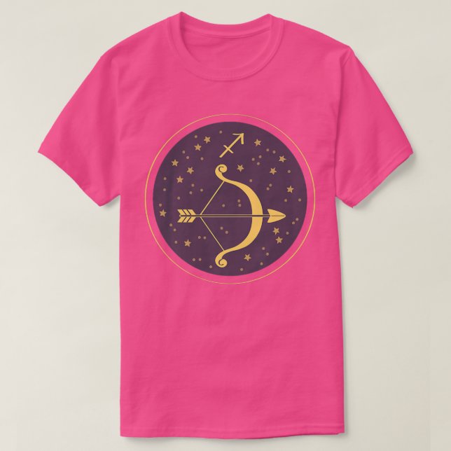 Kvinnor i Sagittaurius Astrology Horoscope T Shirt (Design framsida)