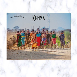 Kvinnor i Samburu-stammen i Kenya Vykort