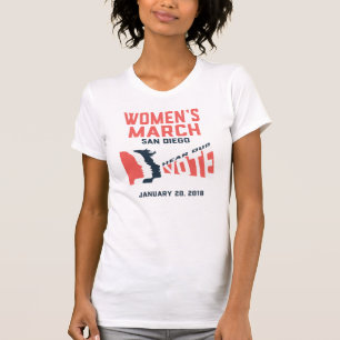 Kvinnor i San Diego Officiell T-Shirt in White