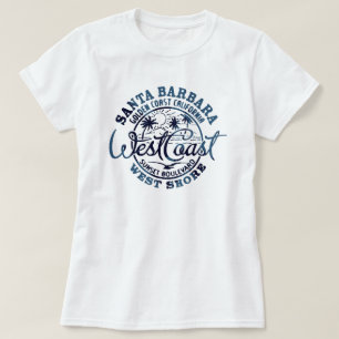 Kvinnor i Santa Barbara Väster Kusten T-Shirt