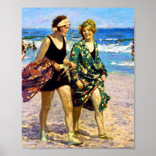 Kvinnor i Sea Edward Henry Potthast  Poster