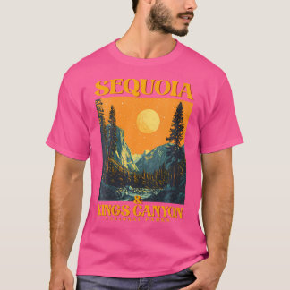 Kvinnor i Sequoia Kung Canyon National Parker Wome T Shirt