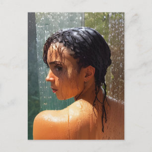 Kvinnor i Shower Vykort