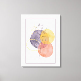 kvinnor i silhouette canvastryck