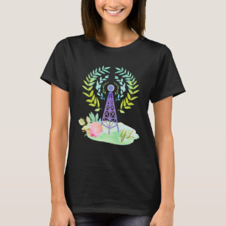 Kvinnor i skinka-radio t shirt