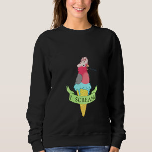 Kvinnor I Skräm Birb Memes Doodle Ice Cream Galah T Shirt