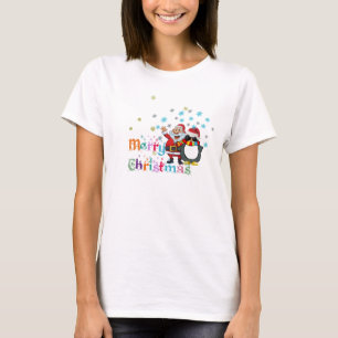 Kvinnor i snö-julmas rolig tröja-design t shirt