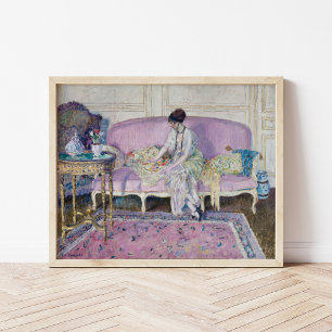 Kvinnor i Soffa Frederick Carl Frieseke Poster