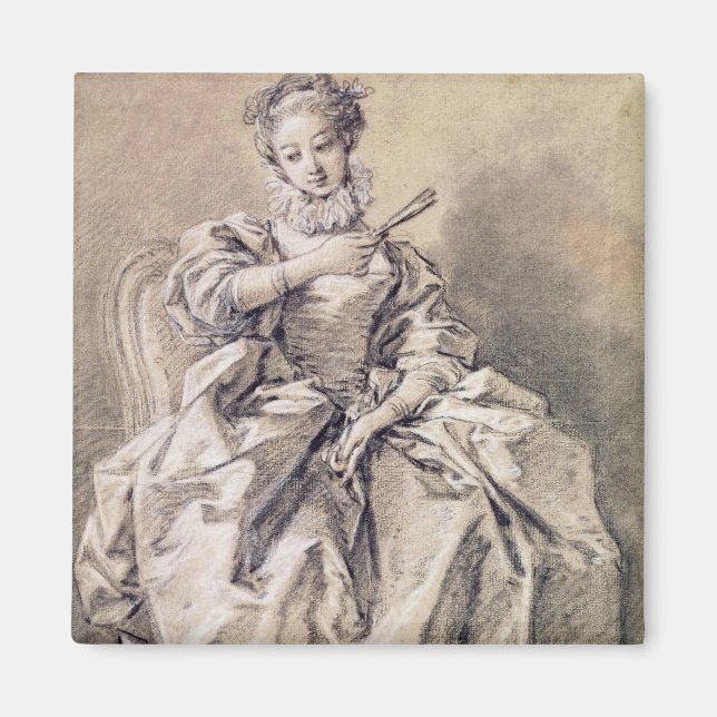 Kvinnor i spanska Costume Magnet (Framsidan)