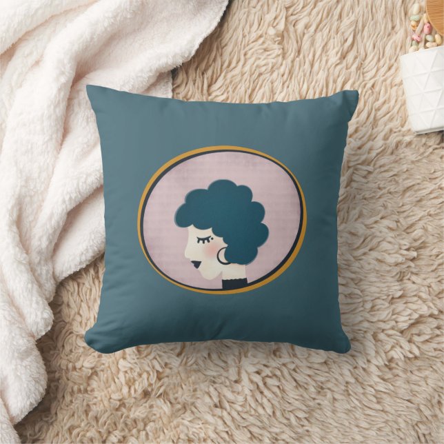 Kvinnor i Spegel Kudde (Filt)