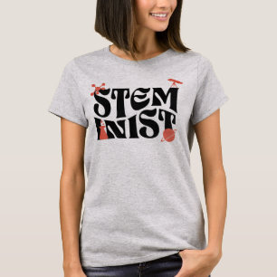 Kvinnor i Stem Steminist Science Girl T Shirt