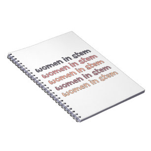 Kvinnor i Stem Steminist Stem Student Gifts Anteckningsbok