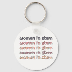 Kvinnor i Stem Steminist Stem Student Gifts Nyckelring