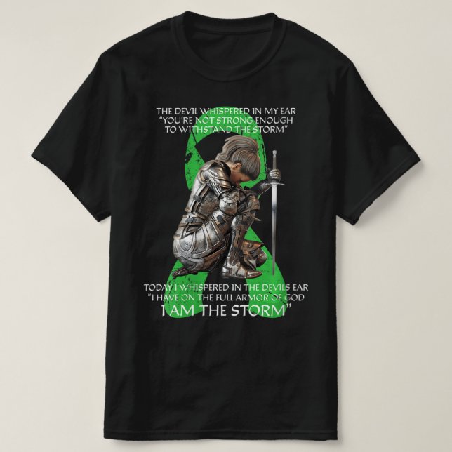 Kvinnor i Storm Non Hodgkins Lymphoma Christian T Shirt (Design framsida)