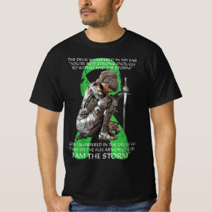 Kvinnor i Storm Non Hodgkins Lymphoma Christian T Shirt