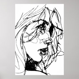 KVINNOR I SVART OCH VITT POSTER