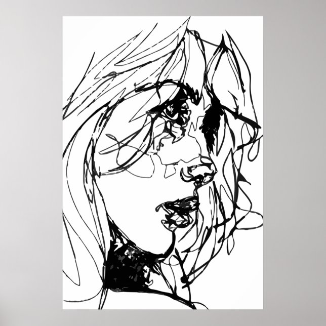 KVINNOR I SVART OCH VITT POSTER (Framsidan)